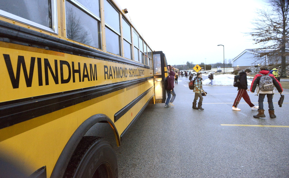 Students return Thursday to Windham Middle School after eight schools were closed for three days because of emailed threats to administrators.