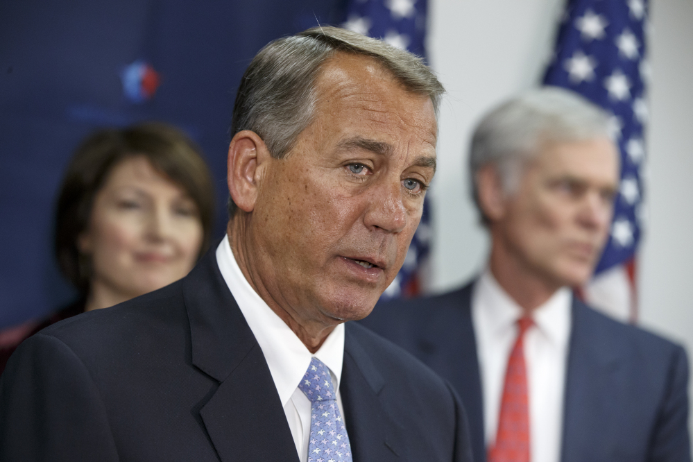 House Speaker John Boehner said Tuesday that he’ll call for a vote on a resolution to denounce President Obama’s executive actions on immigration, while also supporting a bill to fund most of the government except Homeland Security. The Associated Press