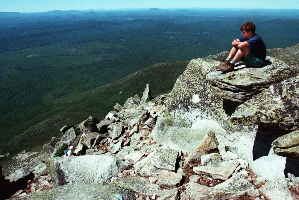 The scenery is breathtaking near the top of Mount Katahdin’s Abol Trail. The relocated part of the trail won't be as steep as the old route but will bring hikers to a ridge with sweeping views of the valley. 1997 Press Herald file