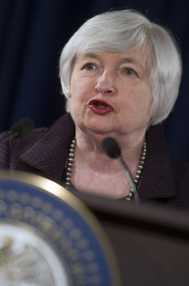 Speaking at the Federal Reserve in Washington on Wednesday, Chair Janet Yellen states that she sees no interest rate hike in the first quarter of 2015.