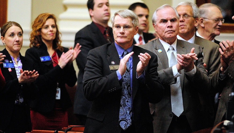 Former Sen. Patrick Flood, R-Winthrop, shown here in this 2013 file photo, is scheduled to receive a Kennebec Valley Chamber of Commerce Special Service award Jan. 23 for his work in the Legislature.