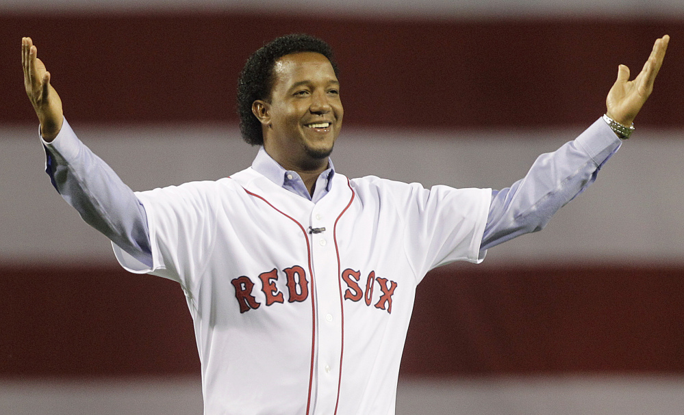Former Boston Red Sox pitcher Pedro Martinez was elected Tuesday to the National Baseball Hall of Fame. Joining him will be pitchers Randy Johnson and John Smoltz, as well as second baseman Craig Biggio.