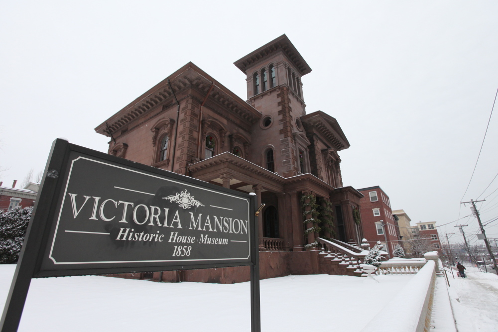 Victoria Mansion is seen Monday in Portland, Maine. Under Gov. LePage’s proposed budget, cities and towns would be able to collect property taxes from non-profit groups that were previously exempt. The Victoria Society of Maine’s property is valued at $923,500 and the tax bill would be $18,470.