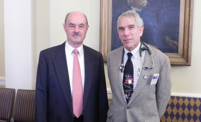Contributed photo
Sen. Earle McCormick, left, with Sydney Sewall, M.D.