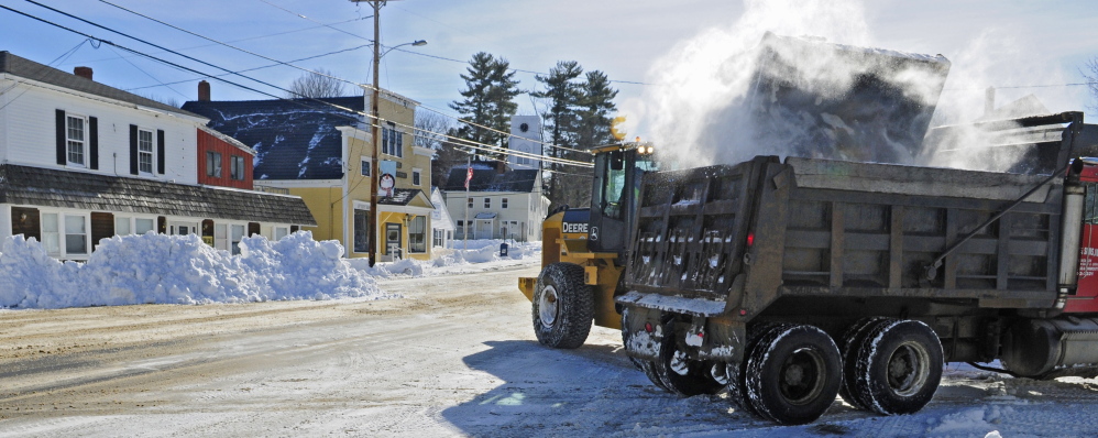 Monmouth Public Works crews were among the local plow truck drivers who put in long days this week cleaning up from Tuesday’s storm ahead of more snow set to fall Friday.