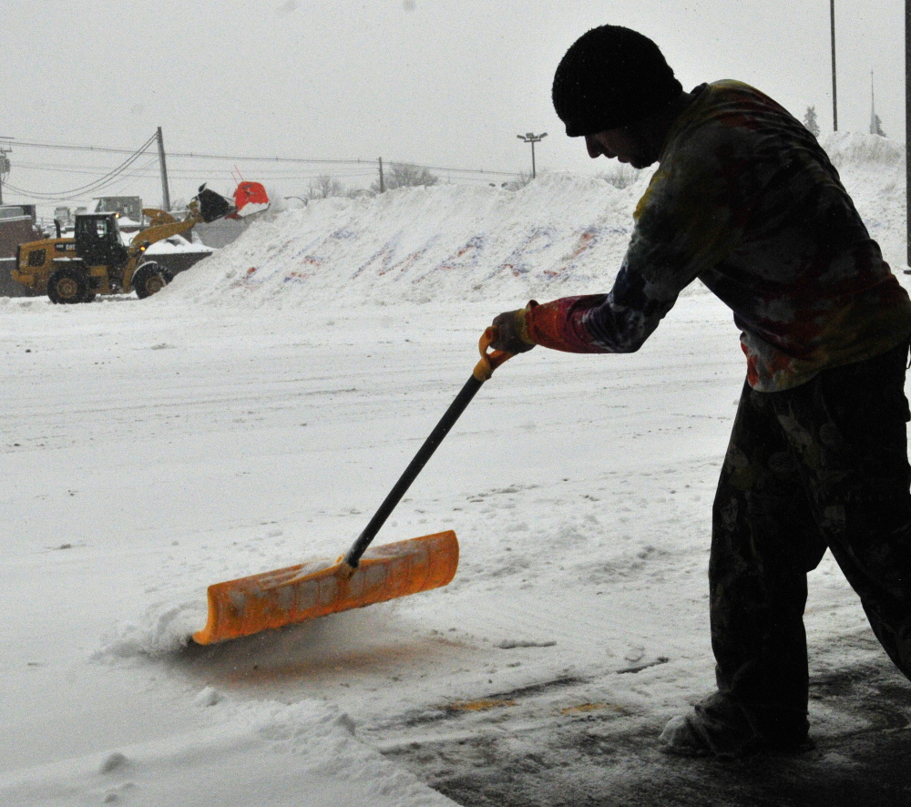 All quiet as Friday storm dumps more snow on Augusta, Waterville