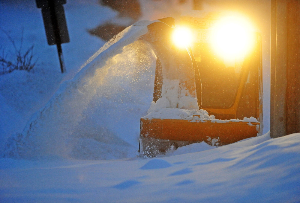 All quiet as Friday storm dumps more snow on Augusta, Waterville