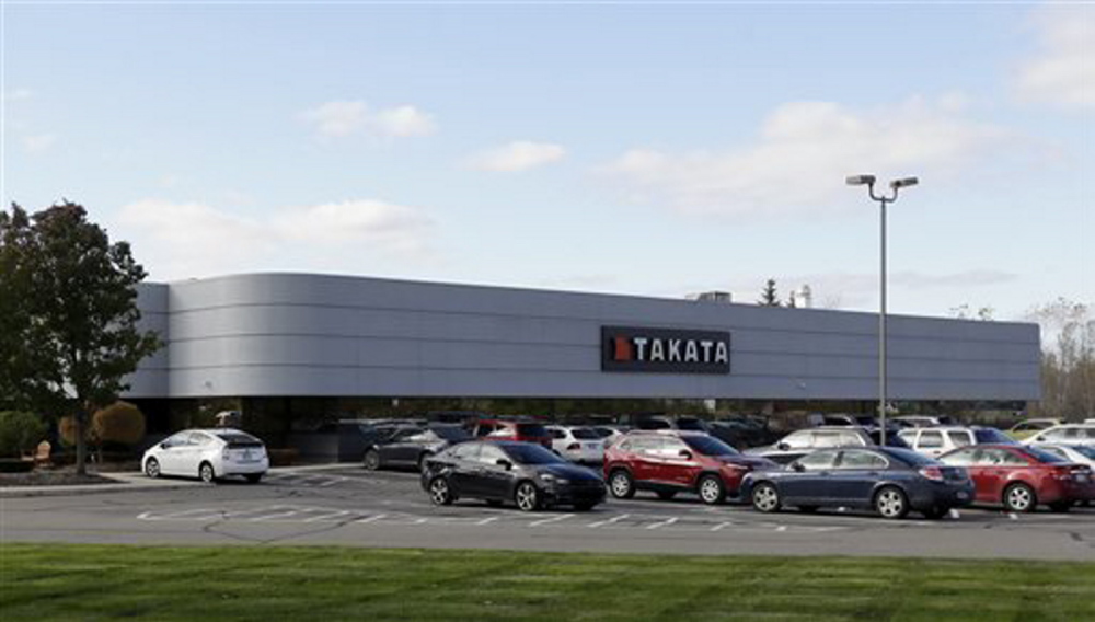 The Takata building, an automotive parts supplier in Auburn Hills, Mich., is the North American subsidiary of the Japanese based Takata Corporation, which supplies seat belts and airbags for the automotive industry. The National Highway Traffic Safety Administration announced more than 2 million Toyota, Chrysler and Honda vehicles are being recalled for faulty air bags that may inflate while the car is running. The agency says about 1 million Toyota and Honda vehicles involved in the new recalls are also subject to a separate recall related to defective Takata air bags that could deploy and rupture with enough force to cause injury or death.