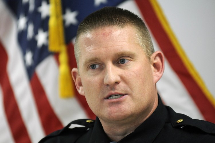 Augusta Police Department Deputy Chief Jared Mills, shown after a police-involved shooting in January, said his department deals frequently with people who have mental health problems.
