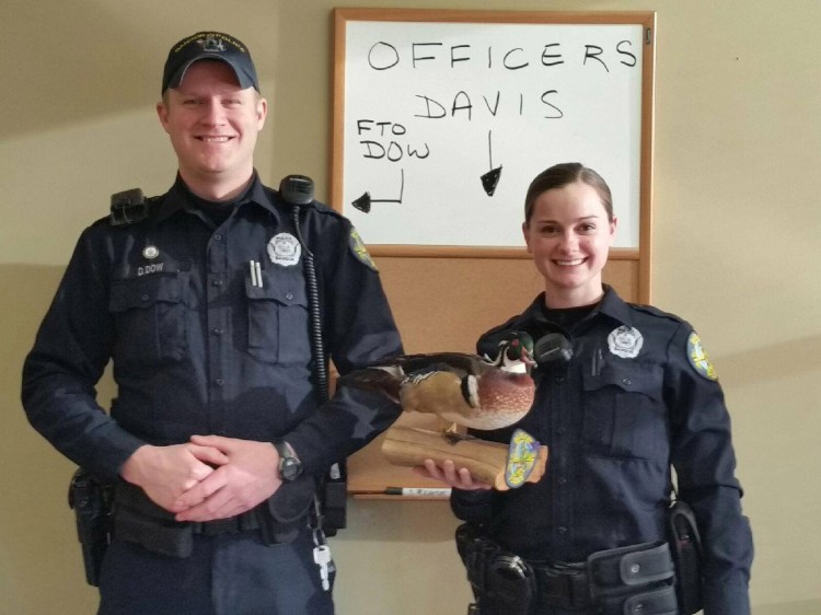 Bangor’s police department hasn’t ducked the social media mainstream, as new officer Shannon Davis proudly displays the department’s unofficial mascot, the Duck of Justice (DOJ), on its Facebook page.
