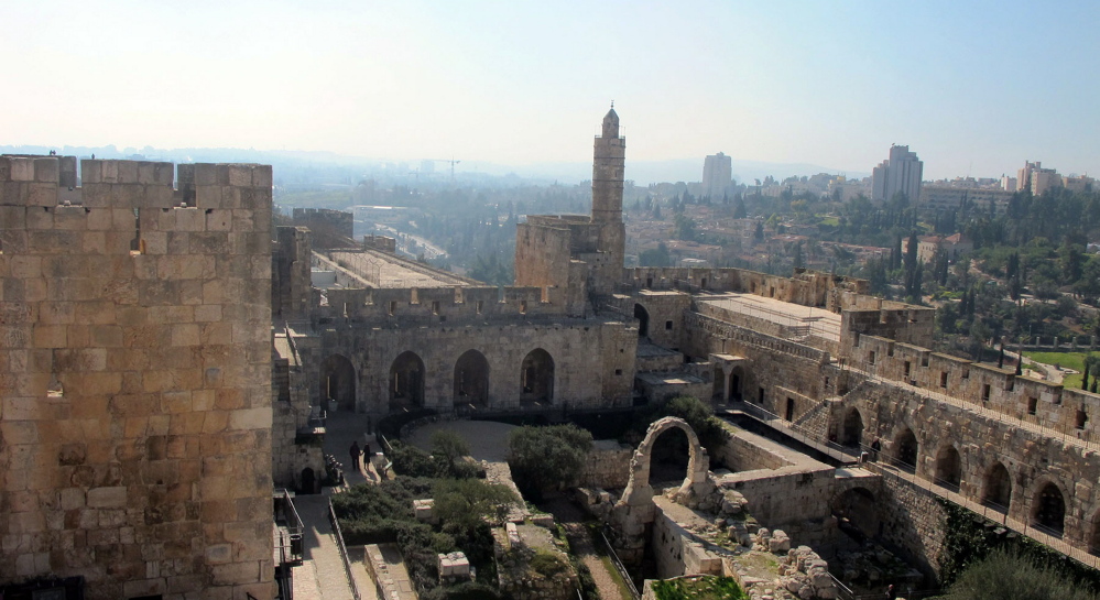 Archaeologists say that the grand palace of Roman Emperor Herod the Great stood in this location in Jerusalem’s Old City, and it was likely to have been here that the trial of Jesus by Pontius Pilate took place. After 15 years of archaeological work, the site is open to visitors. Washington Post photos by Ruth Eglash