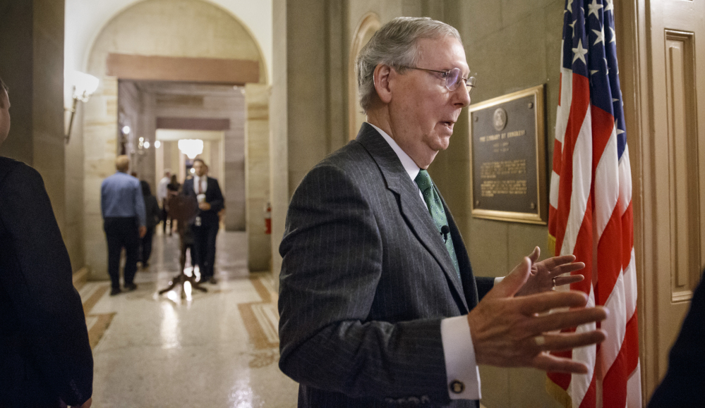 Mitch McConnell, R-Ky., will take over a U.S. Senate in which Republicans have a 54-46 advantage, which includes two independents who lean Democrat. First on the agenda – trying to force construction of the Keystone XL oil pipeline. The Associated Press