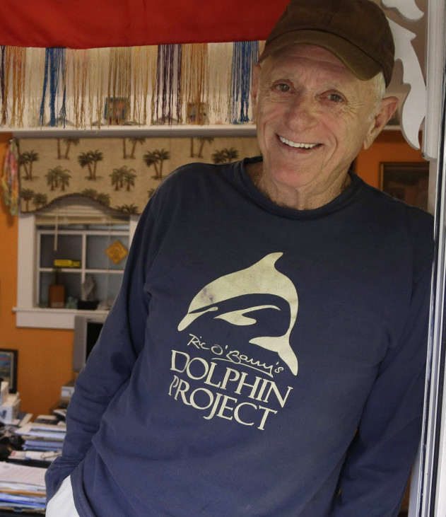Ric O’Barry says his work to free dolphins used to come from feeling guilty about training dolphins to do tricks for the TV show “Flipper.” The Associated Press