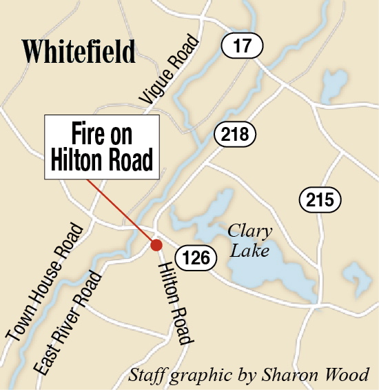 Crews fight massive Whitefield house, barn fire