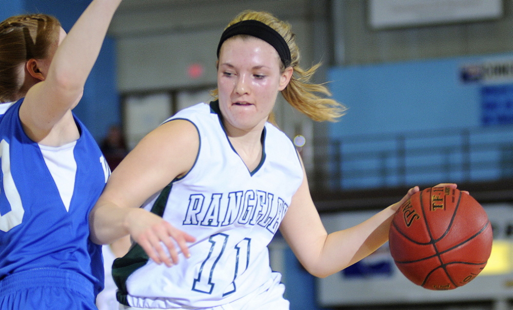 Seve Deery-DeRaps, along with teammate Taylor Esty, have helped guide the Rangeley girls basketball team to a 17-0 record this season.