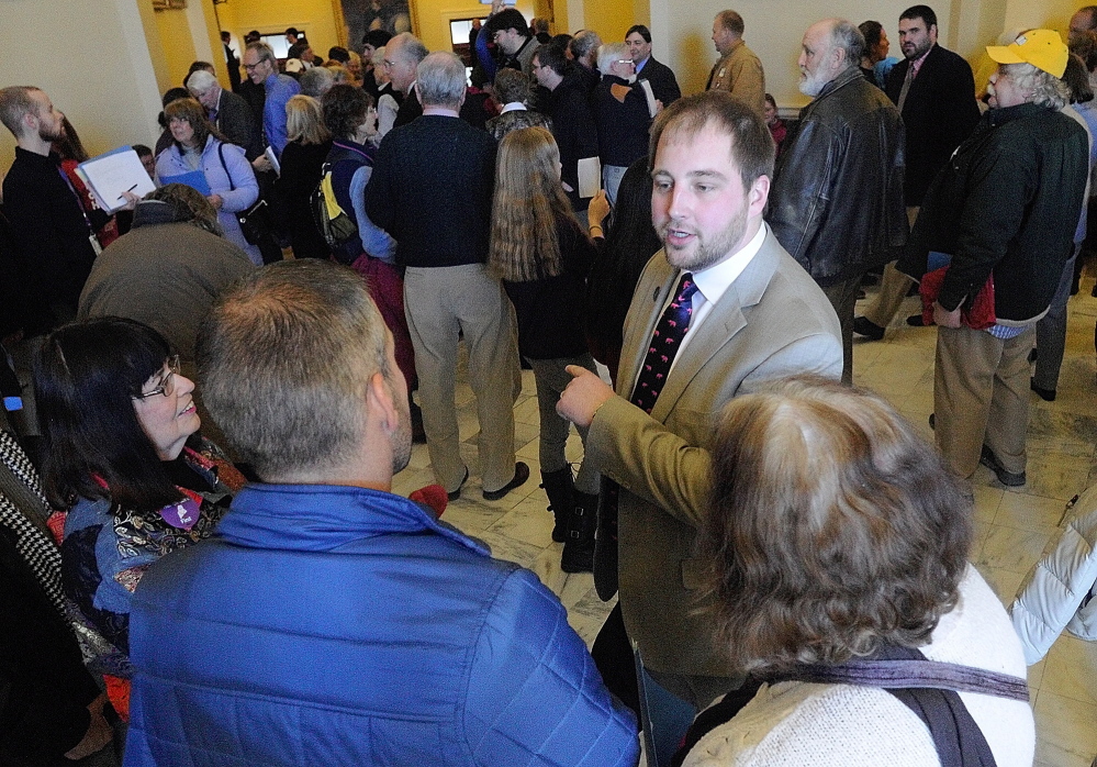 Rep. Matt Pouliot, R-Augusta, shown at the State House in 2014, grew up in Augusta and said he was surprised to see Augusta at the top of a list of dangerous places in Maine.
