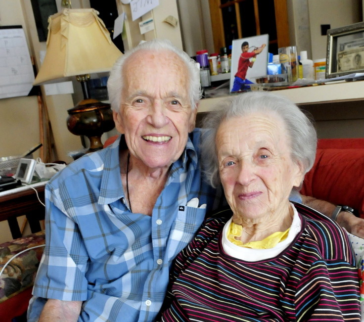 Bud and Josephine King relax in their home in Oakland. The couple recently celebrated 71-years of marriage.
