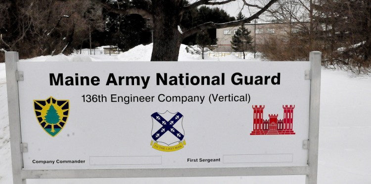 The Maine Army National Guard 136th Engineer Company in Skowhegan.