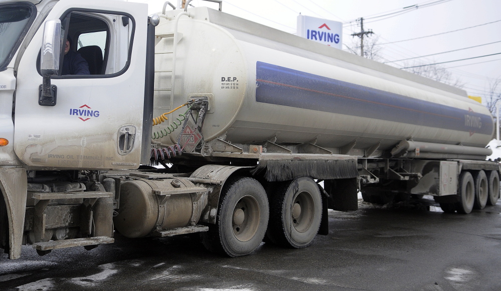 A spokeswoman for New Brunswick-based Irving Oil said extreme weather in recent weeks has led to delivery delays in some areas.