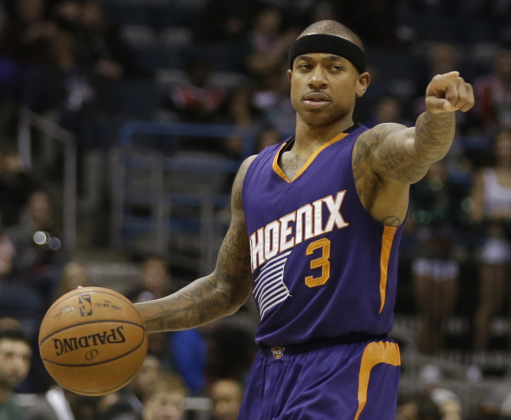 Isaiah Thomas was traded from the Phoenix Suns to the Boston Celtics on Thursday during the NBA trade deadline.