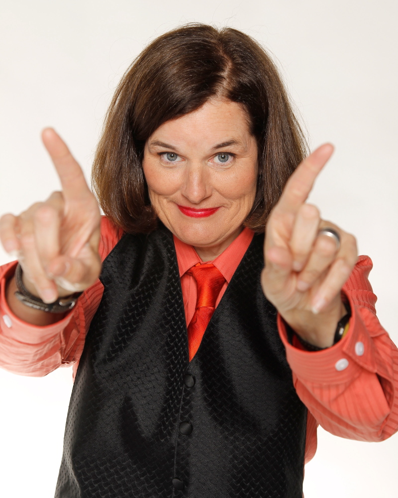 Comedian Paula Poundstone poses during a portrait session at The Ice House Comedy Club in 2012 in Pasadena, Calif.