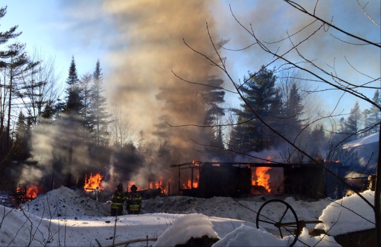 Fire destroys a home Saturday afternoon at 564 Canaan Road in Clinton.