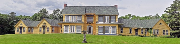 The front view of the former Maine Chance Spa, seen in 2014. The estate on Castle Island Road in Mount Vernon and Weston Road in Rome, once owned by Elizabeth Arden, was sold by Stefan Tufano to the Travis Mills Foundation and will be used as a veterans retreat.