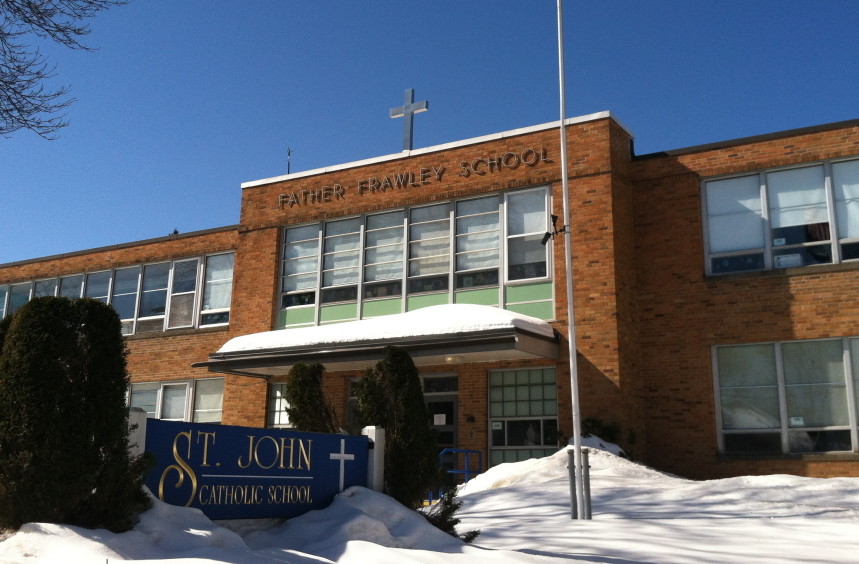 St. John Regional School in Winslow will expand to a seventh and eighth grade over a two-year period beginning next fall. The school was founded in 1926 by Rev. John Frawley, for whom the school building was named.