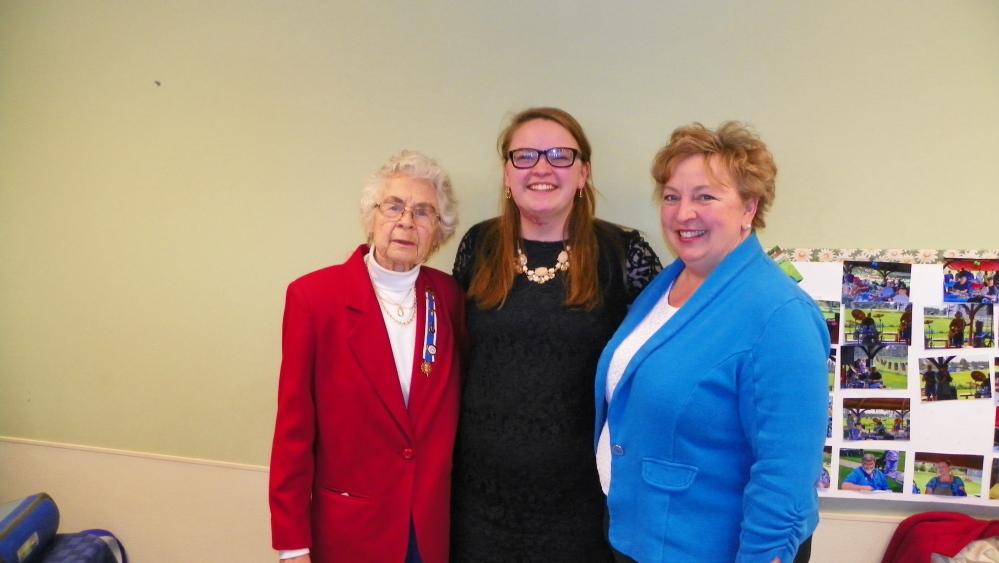 From left, are Ginny Hersom, chairwoman; Morgan Fowle, Good Citizen; and her mother, Laura Fowle.