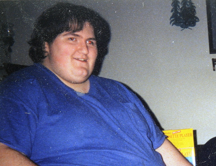 Thomas Towle, of Gardiner, before he lost more than 500 pounds.