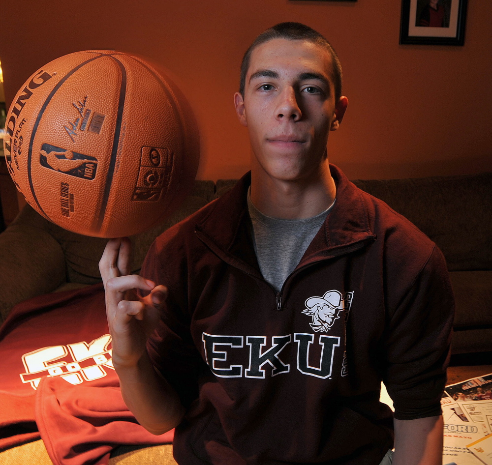Messalonskee High School basketball player Nick Mayo is the Gatorade Maine Boys Basketball Player of the Year.
