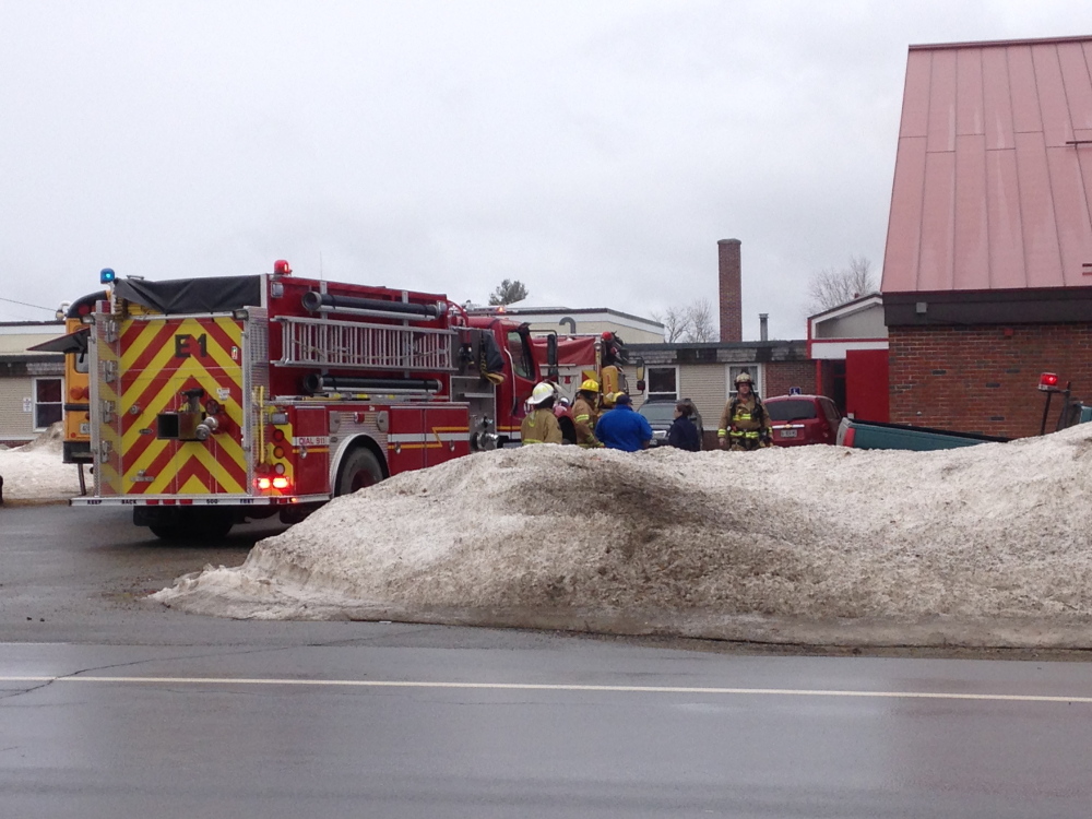 Fire crews responded to Whitefield Elementary School Friday morning for a report of a fire in the gym that was quickly extinguished.