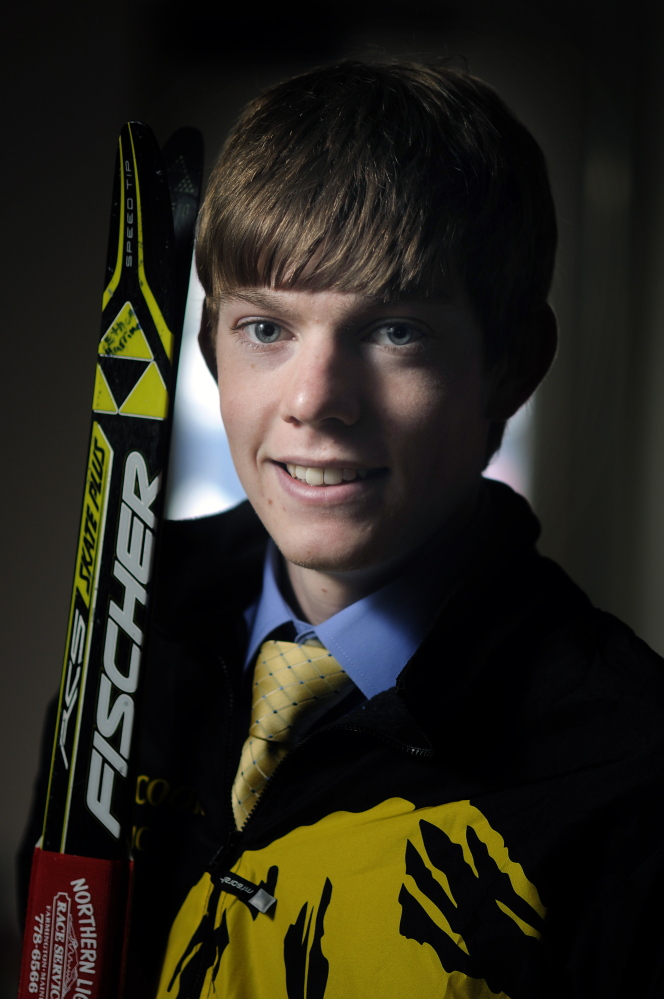 Staff photo by Andy Molloy
Maranacook Community High School’s Ethan Harriman is the Kennebec Journal’s Nordic Skier of the Year.