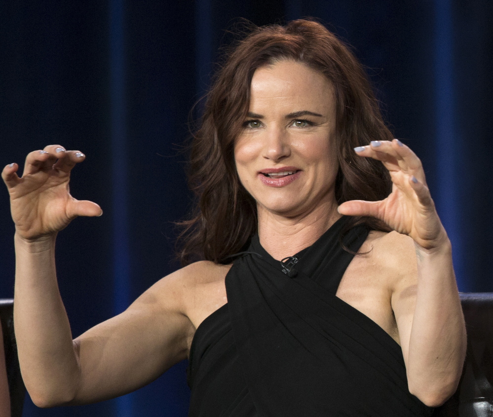 Juliette Lewis meets the press at a conference for the new ABC series “Secrets & Lies,” which premieres Sunday.