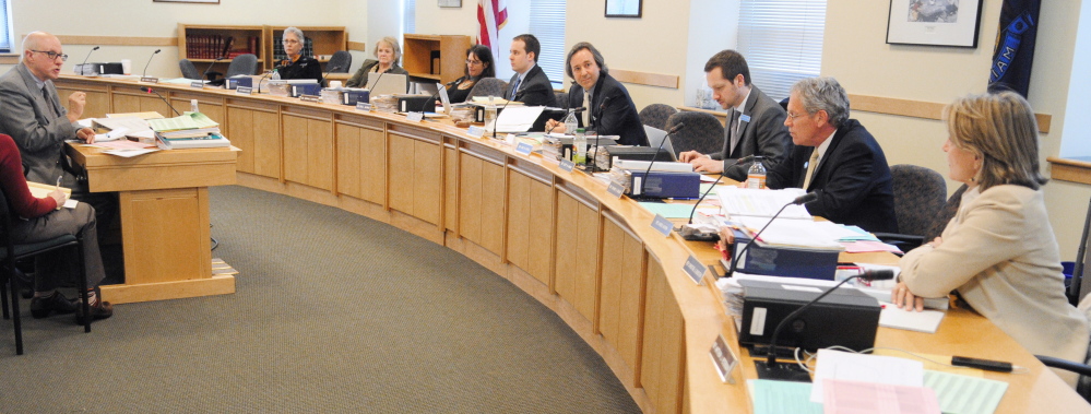 AUGUSTA, ME - MAR. 10: RIverview Psychiatric Center superintendent Jay Harper answers questions during a work session of the Legislatures's Health and Human Services committee on Tuesday March 10, 2015 in the Burton M. Cross State Office Building in Augusta. (Photo by Joe Phelan/Staff Photographer)