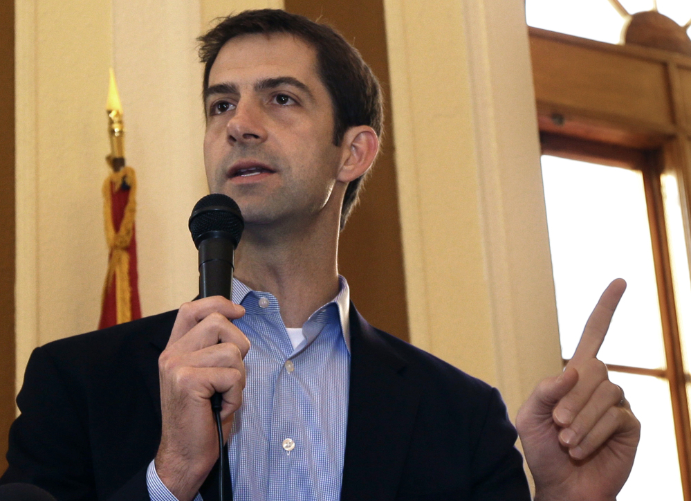 Sen. Tom Cotton, R-Ark, seeks to torpedo the Obama administration’s effort to forge a nuclear agreement with Iran.