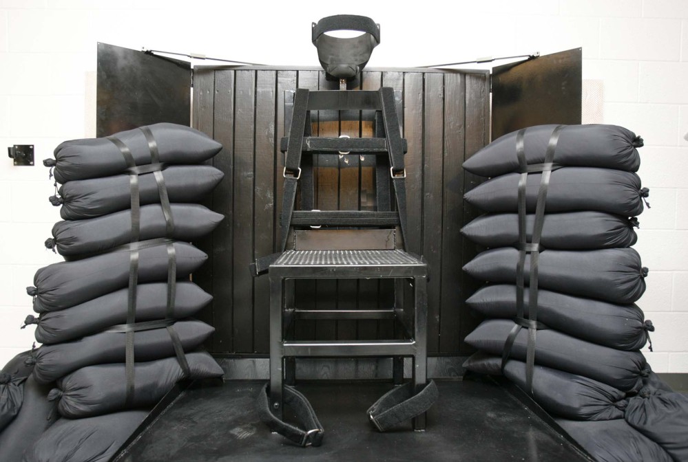 The firing squad execution chamber at the Utah State Prison in Draper, Utah, in 2010. Utah’s Gov. Gary Herbert will not say if he’ll sign a bill to bring back the firing squad.