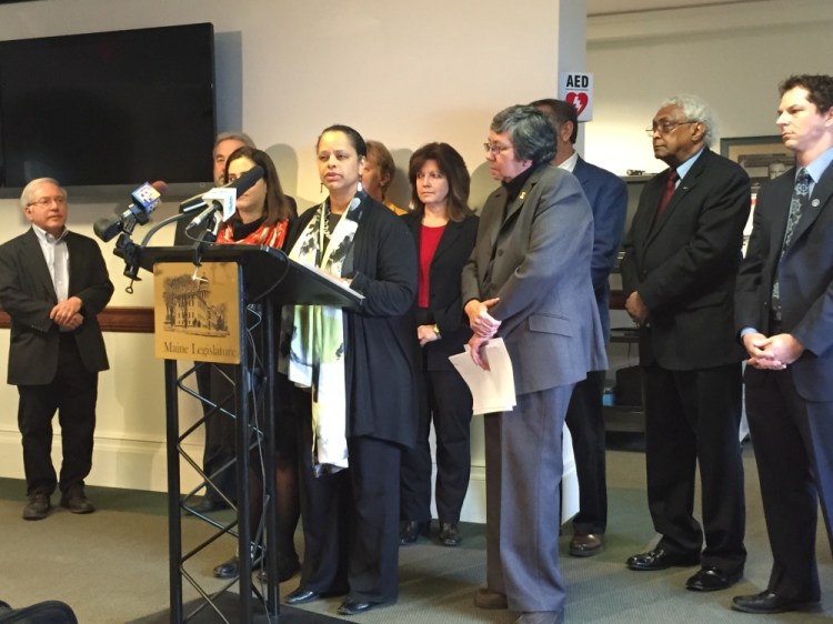 Rachel Talbot Ross, president of the NAACP’s Portland chapter, said at a news conference Friday that “Looking the other way, staying silent, is easy.”