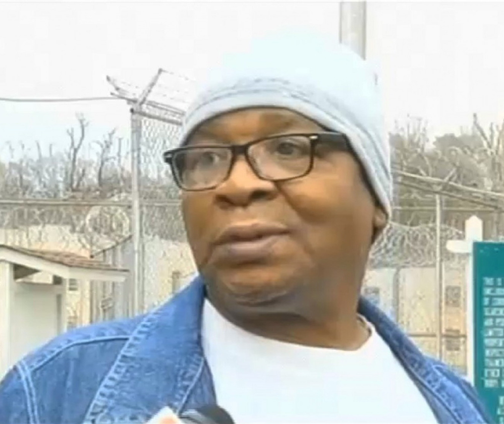 Glenn Ford talks to reporters as he leaves Angola Prison last year after he was cleared in a 1983 killing. Ford is now battling cancer and seeking compensation from Louisiana for his wrongful conviction.