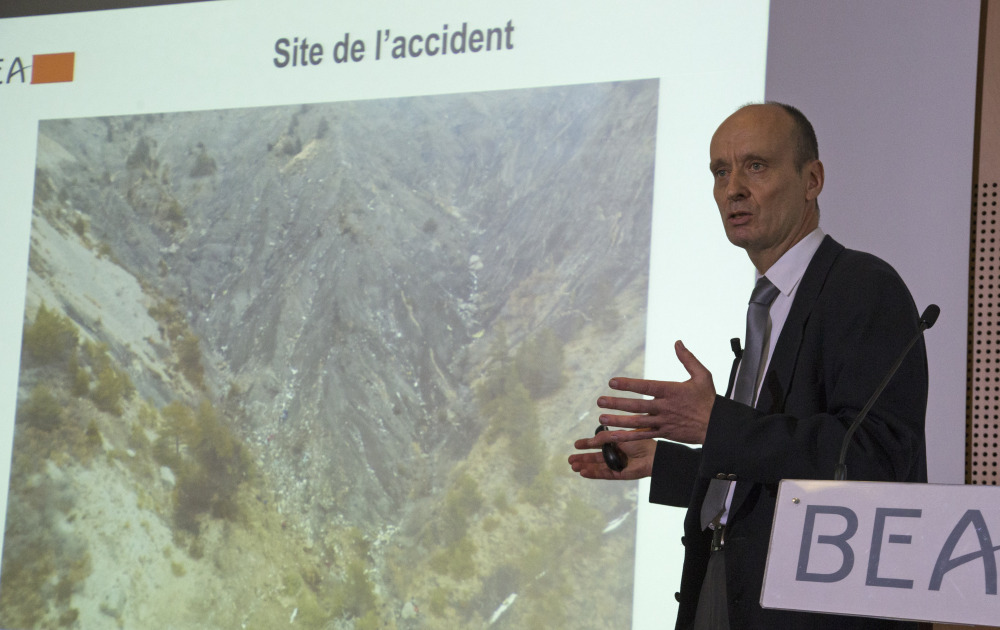 Remi Jouty, director of BEA, the French Air Accident Investigation Agency, said Wednesday that the black box from Germanwings Flight 9525 yields sounds and voices but so far not the “slightest explanation” for the fatal crash in the Alps.