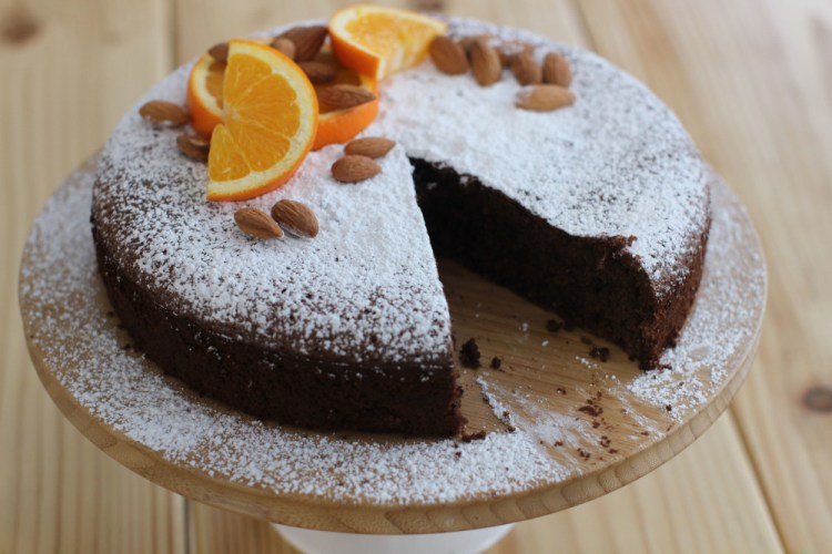 Black cardamom orange flourless chocolate cake