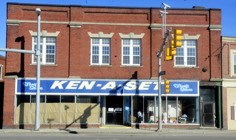 The now closed Ken-A-Set building in downtown Waterville on Wednesday.