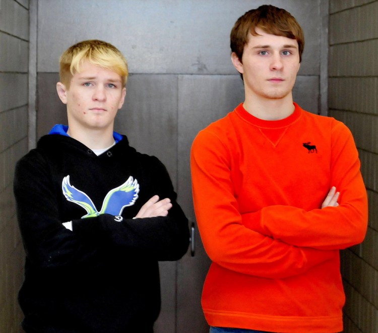 Skowhegan’s Cody Craig, left, and Tyler Craig are the Morning Sentinel’s Wrestlers of the Year.