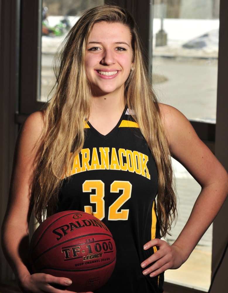 Maranacook Black Bear Christine Miller is the Winter 2014-2015 girls basketball player of the year.
