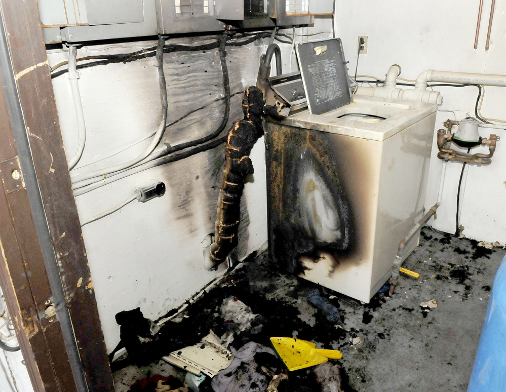 Fire destroyed the utility room and contents at an apartment building in Fairfield Monday night. The state Fire Marshal’s Office believes the fire is suspicious, according to the owner.