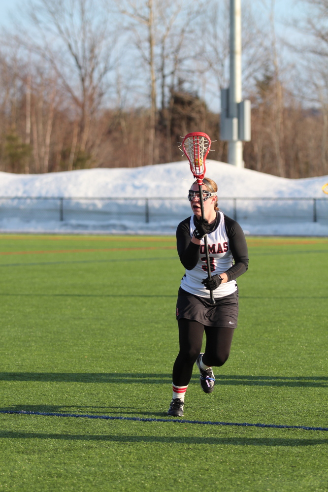 Brittany Premo has 28 goals and six assists for Thomas College this season. For her career, Premo has 109 goals and 25 assists.