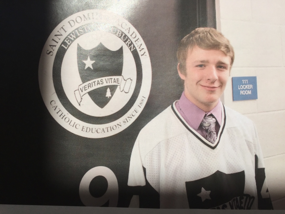 Casey Cloutier, 14, was a hockey player at St. Dominic Academy when he and his father were killed in December in a car accident in Leeds.