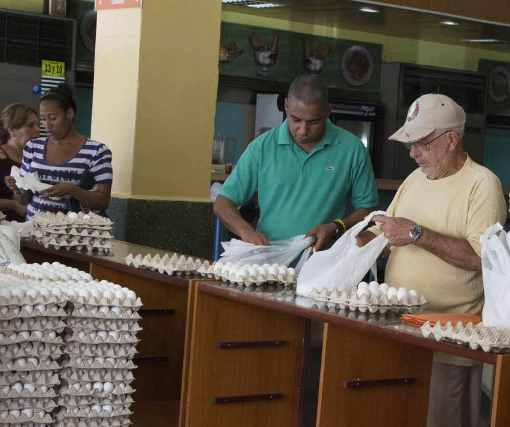 Eggs are sold in Havana. Of Cubans polled, 97 percent said normalization with the U.S. was good for Cuba.