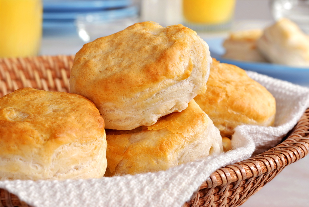 Al Mather normally makes his biscuit cutters in diameters ranging from 2½ inches to 3   inches. He has been known, however, to accommodate customers who want to make bigger biscuits.