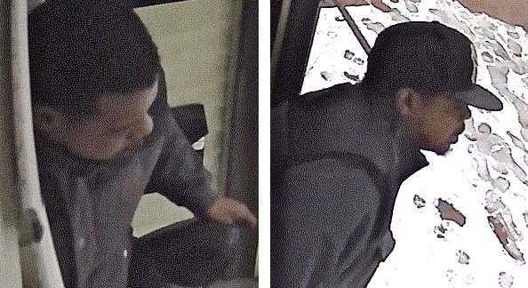 Surveillance images show two of the suspects in a home invasion robbery in Portland on Thursday. Courtesy Portland Police Department
